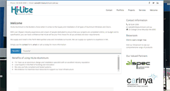 Desktop Screenshot of hilitealuminium.com.au